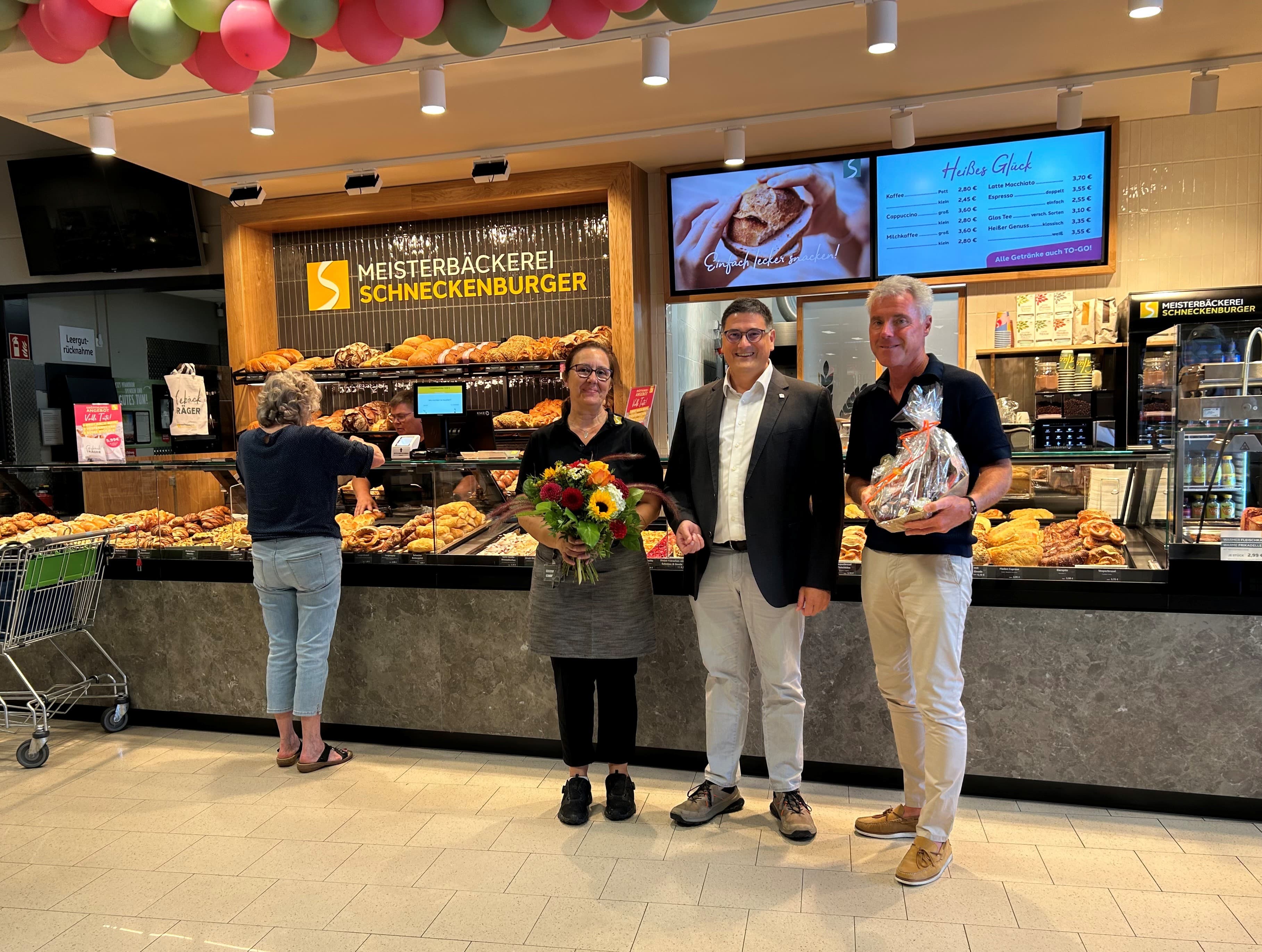 Meisterbäckerei Schneckenburger eröffnet zweite Filiale im REWE-Markt in Pfullendorf