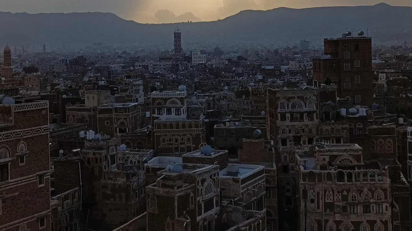 Die Altstadt von Sanaa im Jemen. Archivaufnahme vom September 2021.
