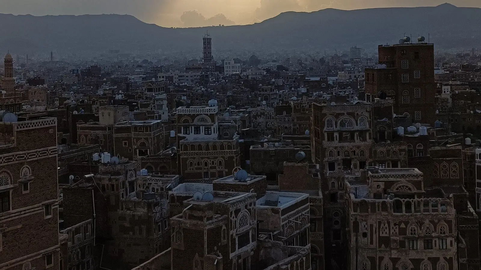 Die Altstadt von Sanaa im Jemen. Archivaufnahme vom September 2021.