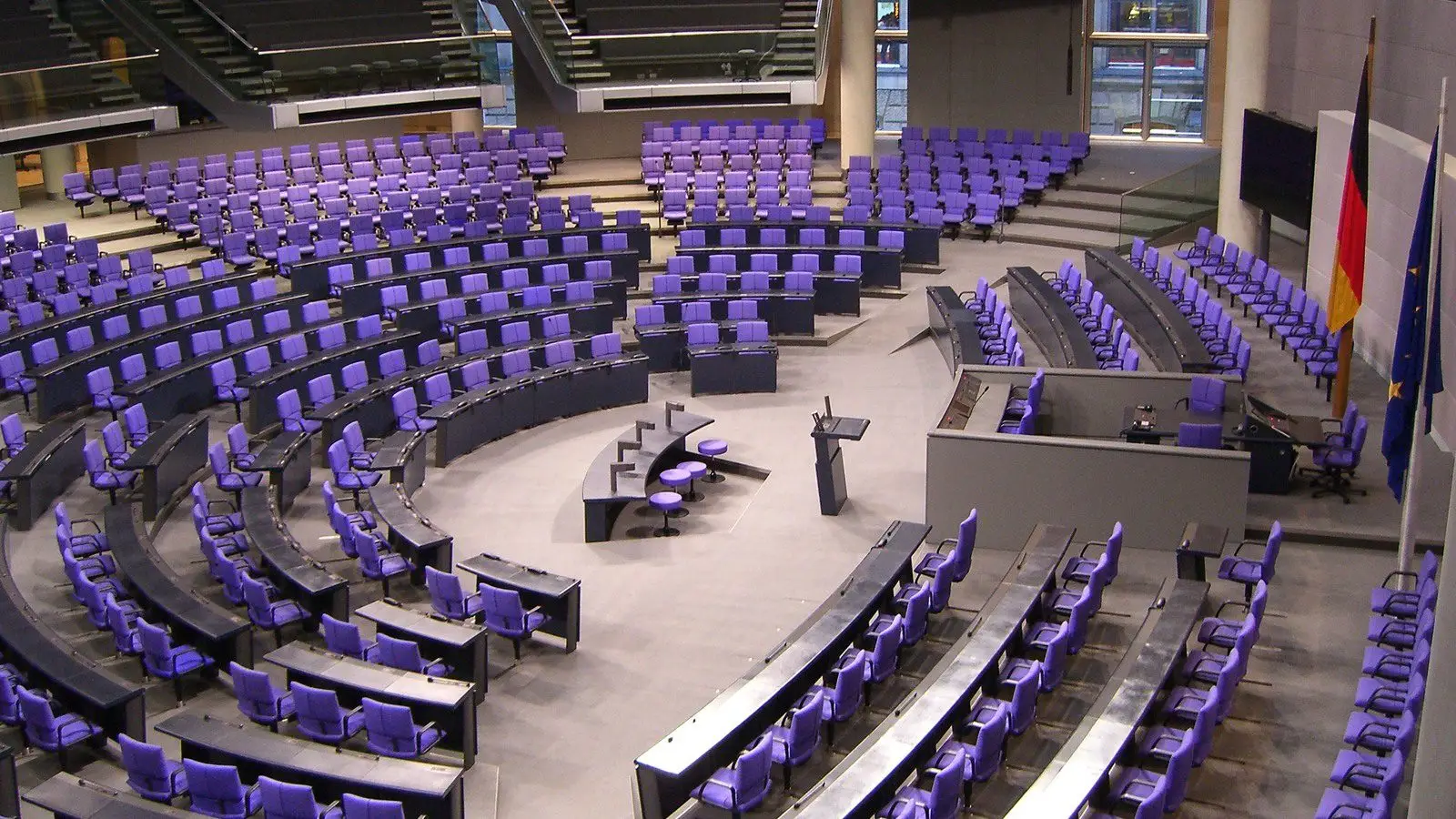 Plenarsaal des Deutschen Bundestags. Archivbild vom 12. September 2010.